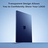 EooCoo MacBook Air 13 Case 2022-2026 Transparent Midnight Blue A3449 A3240 view 3