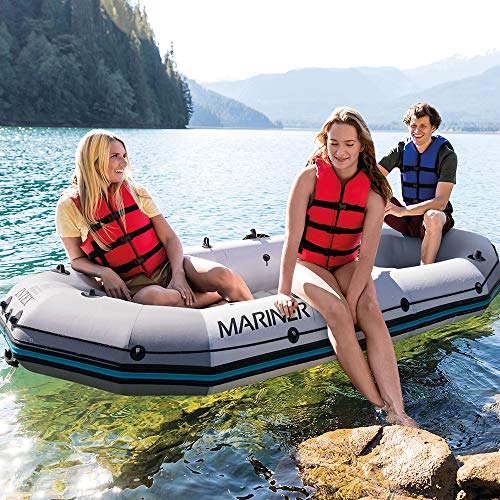 Intex Mariner 3 Inflatable Dinghy 3 Man Boat with Aluminium Oars and Pump – Bild 5
