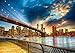 MTMETY 10x7Ft New York City Brooklyn Bridge Backdrop Sunset Sunrise View Landmark Building Background Video Studio Photo LUME004