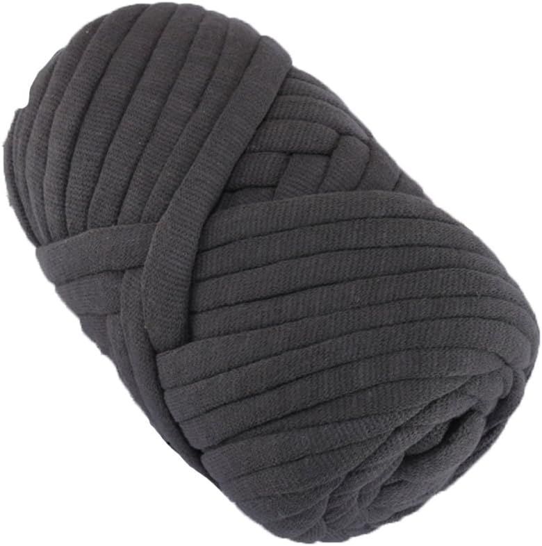 Chunky Knit Yarn Dark Grey,Super Chunky Yarn,DIY Yarn,2kg/4.4lbs Arm Knitting Yarn,Hand Knit Yarn,Soft Yarn,Chunky Yarn for Blanket,Rug,Mat,Pet Bed,Hat