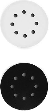 QWORK 2Pcs Soft Sponge Interface Pad 125mm 8 Holes for Eccentric Sanders view 3