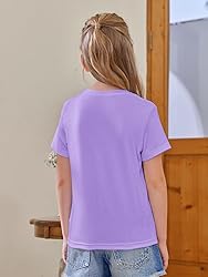 Girls Short Sleeve T Shirts Kids Summer Tops
