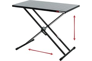 Gator Frameworks Utility Table Top and X Style Keyboard Stand Set; 32" x 18" Surface (GFW-UTL-XSTDTBLTOPSET),Black