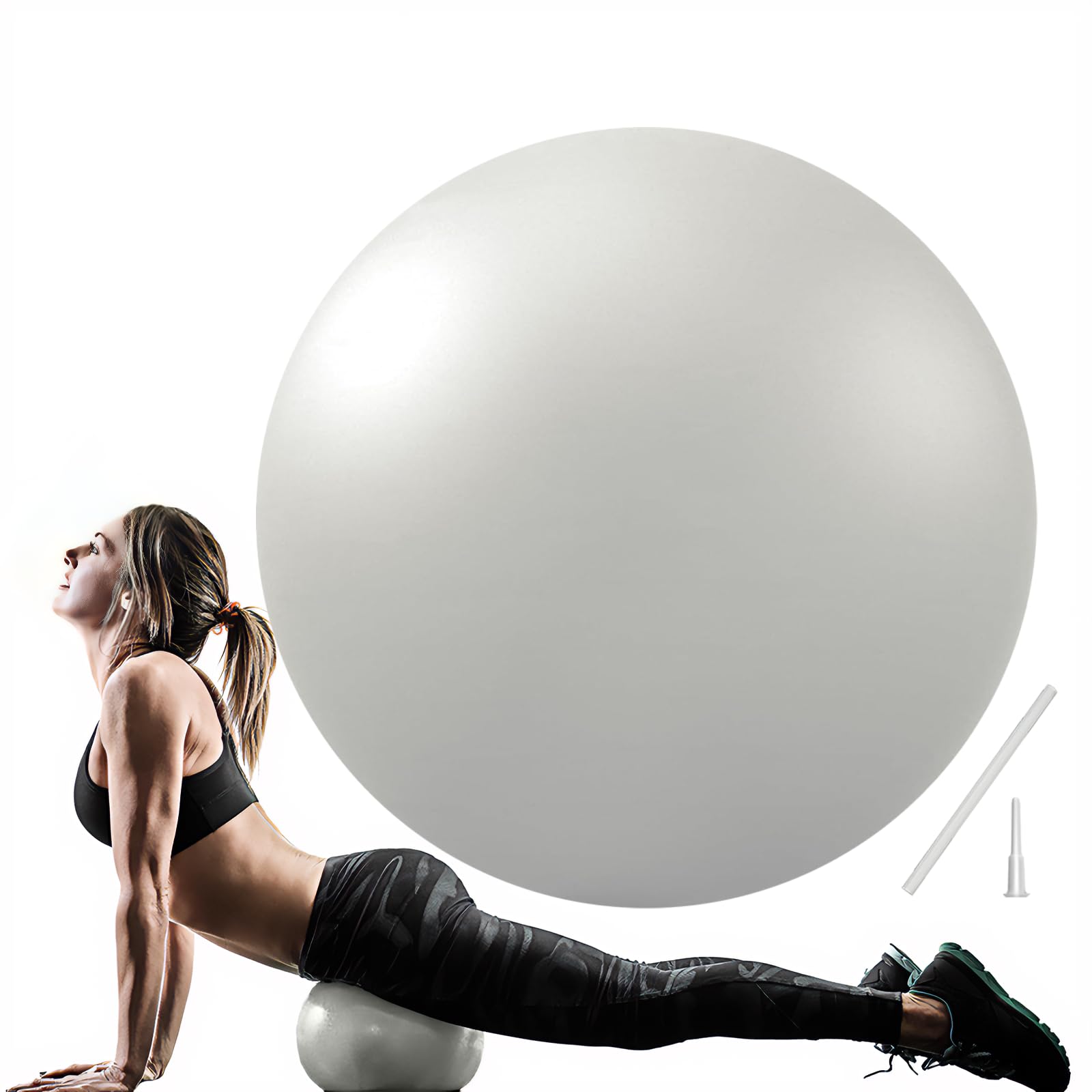 Photo 1 of Soft Pilates Ball 9 Inch, Ideal Small Exercise Ball Between Knee Squeeze for Physical Therapy Yoga Core Medicine Abs Pt Bouncy, Mini Rubber Fitball Barre Workout Equipment for Women Men Kid Toddler