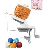 SPEENSUN 3.5 OZ Manual Yarn Cake Winder, Low Noise Spinner for Crocheting | ABS Ball Maker with Non-Slip Table Clamp, Easy Install Knitting Tool, Smooth Operation for Yarns Below Size 5