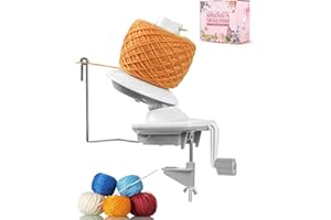 SPEENSUN Yarn Winder, 3.5 OZ Easy-to-Install and Efficiently Yarn Spinner with Lower Noise, Robust ABS Material Ball Winder for Crochet and Knitting Lover for Yarns Below Size 5