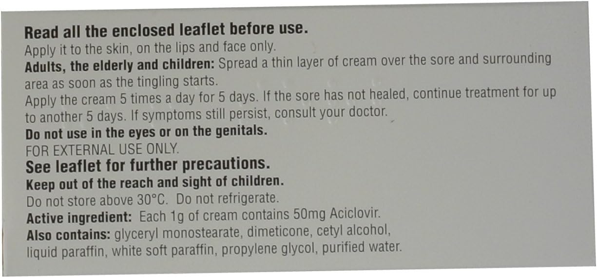 2 x Virasorb 2g 5% Cold Sore cream (2 Packs), 2 g (Pack of 2) - Image 4
