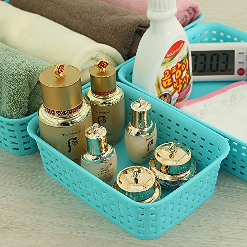 FaSoLa Plastic Storage Basket (Blue, S) - Thumbnail 4