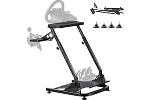 VEVOR Racing Wheel Stand, Adjustable & Foldable Simulator Stand for Logitech G29 G27 G920 G923, Thrustmaster T300RS T300GT T2