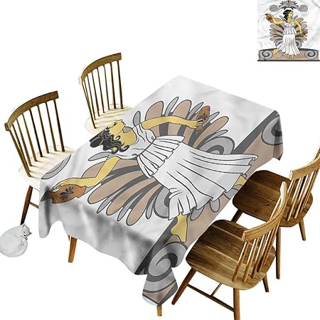 Amazon Com Tim1beve Rectangular Tablecloth Toga Party Woman With