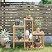 SONGMICS Bamboo Plant Stand, Flower Shelf, Display Rack, Adjustable Shelving Unit for Balcony, Bathroom, Living Room, Yard, Garden, Indoor, Outdoor, Natural UBCB92NLthumb 3