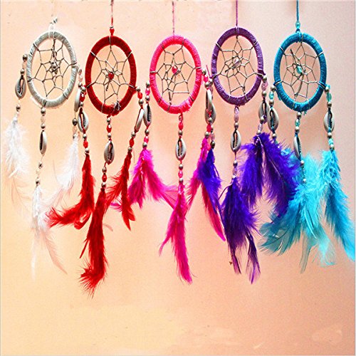 Bazaar Pure Fantasy Feathers Ring Wind Chime Dream Catcher Campanula Hanging Ornament