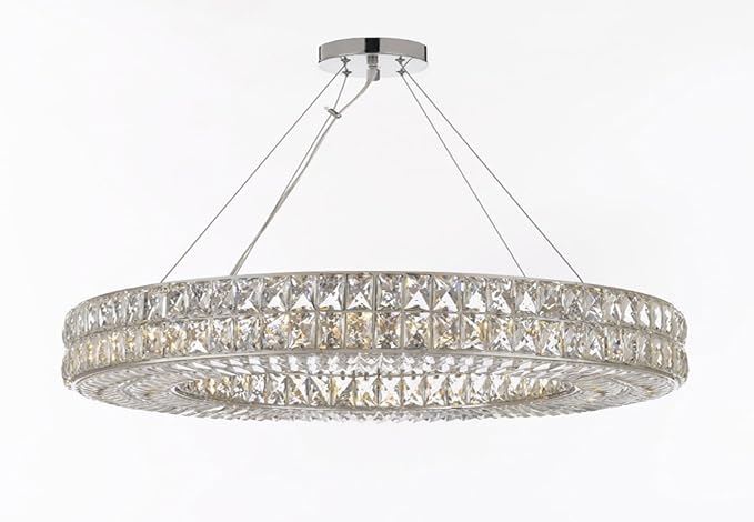 Crystal Spiridon Ring Chandelier Chandeliers Modern Contemporary