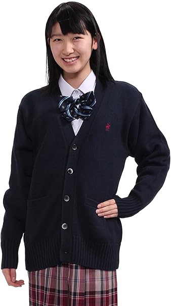 Amazon Co Jp ビバリーヒルズ スクールカーディガン Kp924 ネイビー Sサイズ 服 ファッション小物