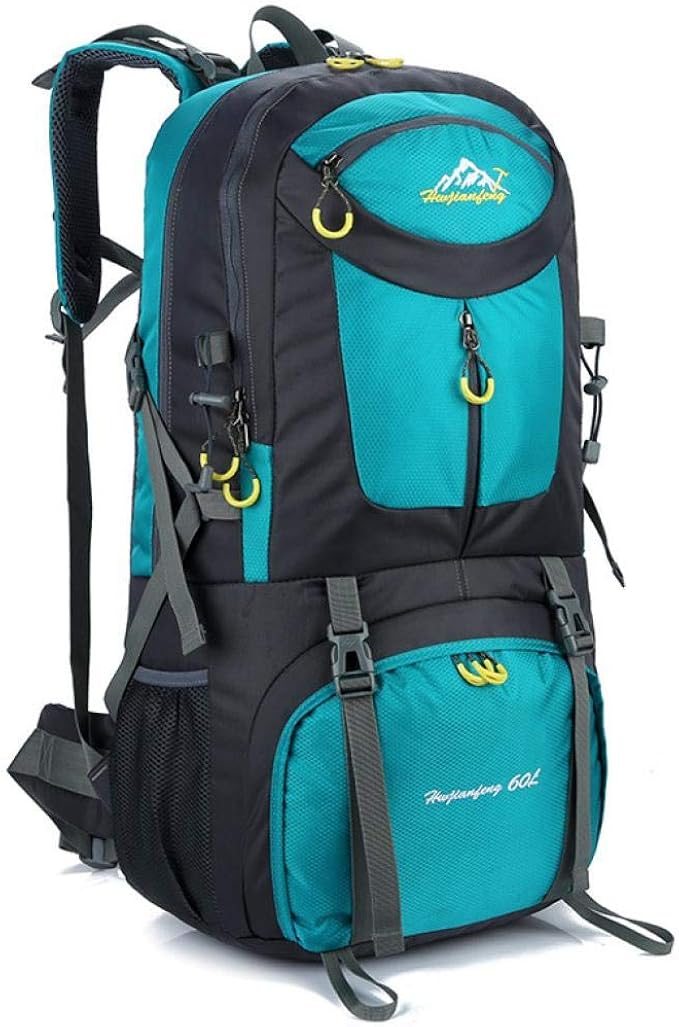 LEAFIS Large 60L Hiking Backpack Waterproof Nylon Packable