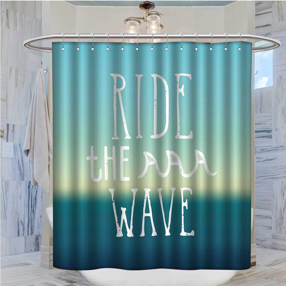 Amazon Com Ride The Wave Shower Curtains Fabric Ride The Wave