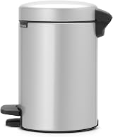 Brabantia Newicon 3 L Pedal Bin Metallic Grey with Inner Bucket view 3