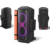 Speaker Travel Bag Dust Cover Compatible with JBL PartyBox 710, Dustproof Protective Case with Multiple Porckets for Storage Microphones and Accessories