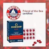 OMEGOR Krill Oil Capsules Omega 3 Antartic EPA DHA 60 Softgels view 3
