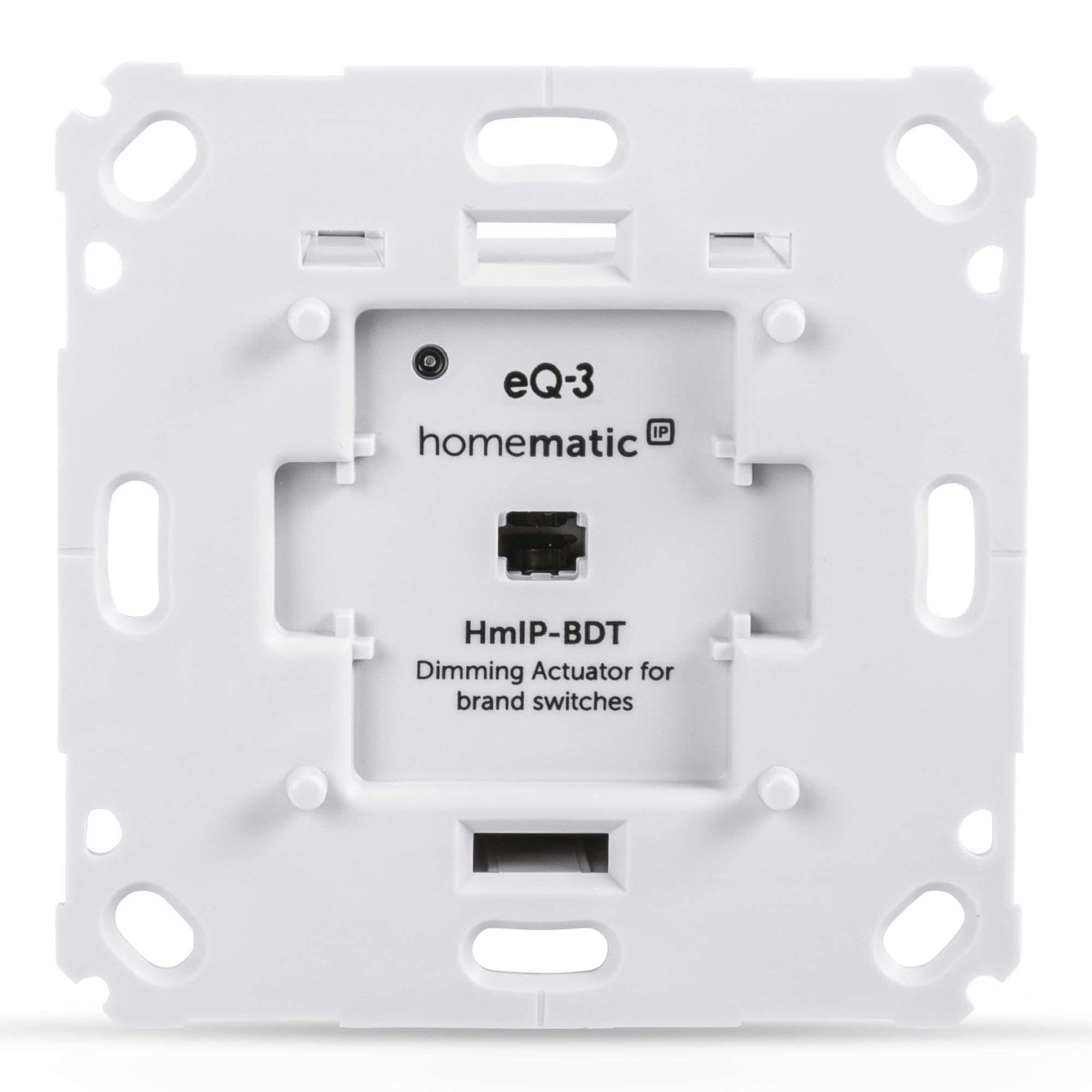 Homematic IP Smart home dimming actuator for brand switches - phase cut, phase cut dimmer for dimmable lamps as well as for most dimmable LED lamps, 143166A0