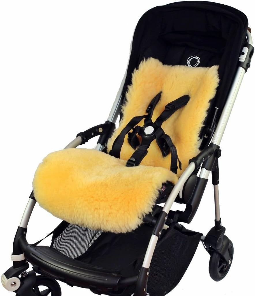 Natural 100% Sheepskin Baby Buggy Bugaboo BEE 5 Liner MAT Tanned Lamb Skin