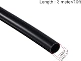 Sourcing Map Black PVC Tube Wire Harness Tubing 5mm ID 10ft Sleeve view 2