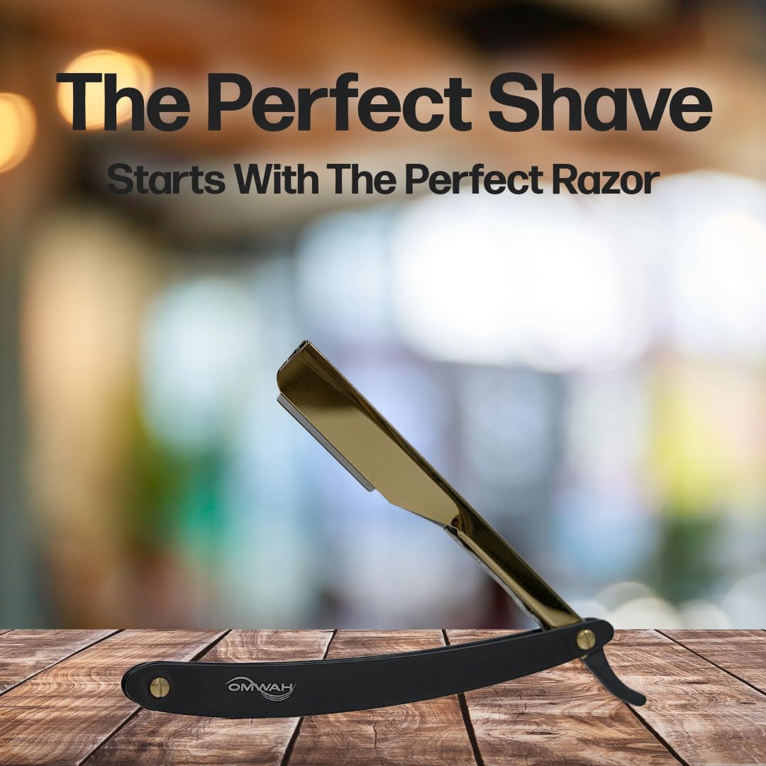 OMWAH - Professional Barber Straight Edge Razor (Slide Lock)