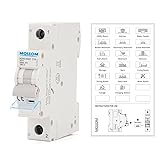 MOLLOM DC 1 Pole Miniature Circuit Breaker, 250V
