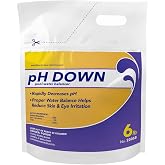 Robelle 6-Pounds Premium pH Down for Pools | Concentrated Sodium Bisulfate, Lowers pH, pH Decreaser, Easy To Use, Works Fast, Made in USA
