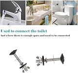MinLUOCER 2 Pcs Stainless Steel Toilet Cistern Bolts 8mm x 70mm view 5