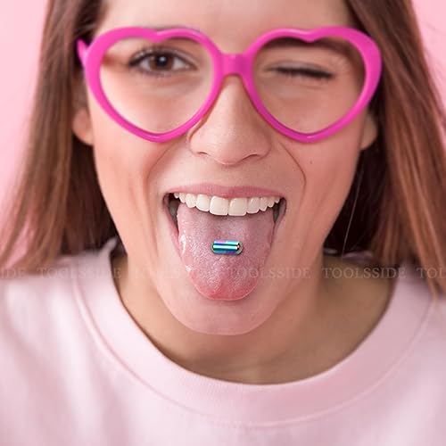 TOOLSSIDE 3 pcs Vibrating Tongue Rings - Tongue Piercing Jewelry, Stainless  Steel Tongue Rings, Vibrating Tongue Piercing 14g, Tongue Ring Piercing Kit  in Saudi Arabia | Whizz Rings