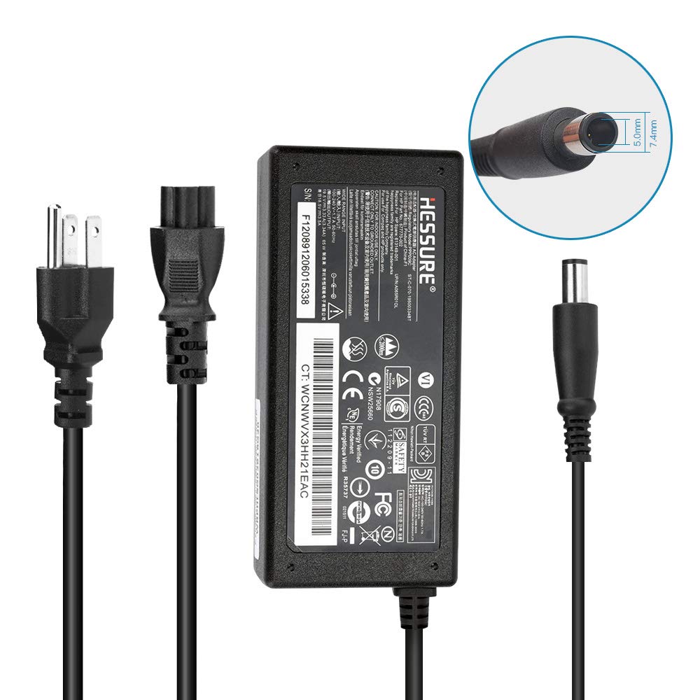65W Ac Adapter Laptop Charger for HP 2000-2B19WM 2000-2D19WM 2000-2C29WM  2000-2D49WM 2000-2B09WM 2000-2D24DX 2000-329WM 2000-2C29WM 2000-2A20NR 2000-2B44DX  ...