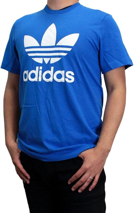 Amazon アディダス Tシャツ Adidas Originals アディダス オリジナルス メンズ 半袖tシャツ ビッグ ロゴ クルーネック Tシャツ トレフォイル ロゴtシャツ Big Trefoil Logo S S Tee Blue Bard ブルーバード Aj L Tシャツ カットソー 通販