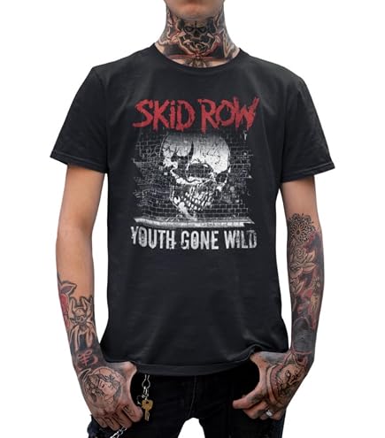 Amazon.com: A&E Designs Skid Row T-Shirt Slave to The Grind World