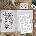Bullet Journal Stencil 24 Piece Set by Greenfield with the Latest New Patterns Available for Scrapbooking and DIY Craft Projects