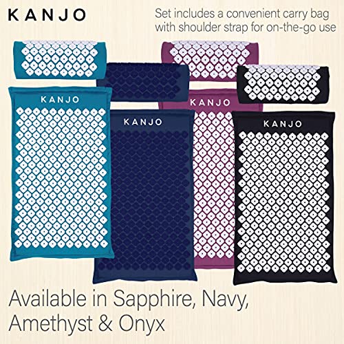 FSA HSA Eligible Kanjo Premium Acupressure Mat and Pillow Set for Back