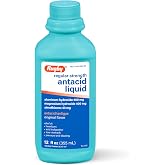 Rugby Regular Strength Antacid Liquid, Original Flavor, 12 Fl Oz (355 mL) | Relieves Acid Indigestion, Heartburn, Sour Stomach, Pressure and Bloating, and Upset Stomach and Gas