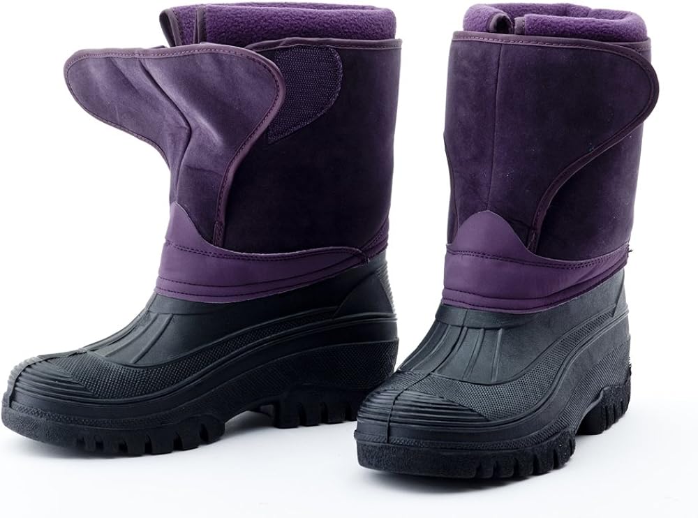 Ladies Mucker Boots LS89 Fleece Lined Velcro Outdoor Waterproof Snow
