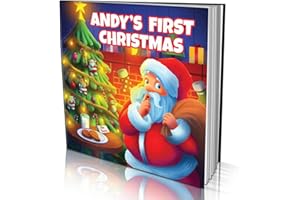 Personalized Soft Cover Story Book by Dinkleboo -"First Christmas" - for Kids Aged 0 to 8 Years Old - A Story About Your Chil