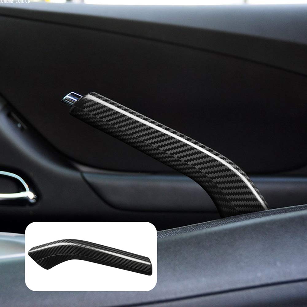 Photo 1 of AIRSPEED Carbon Fiber Car Handbrake Cover Parking Grip Handle Lever Sleeve Protector for Chevrolet Camaro 2010-2015 Accessories