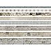 Tim Holtz Design Tape - French Idea-Ology, 8 Adhesive Rolls, Various Sizes (TH93355)