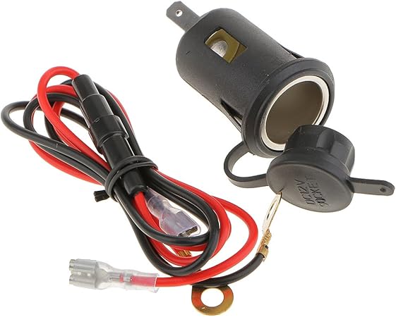 Amazon ノーブランド品 オートバイ用 Dc 12v 防水 シガーライター ソケット プラグ U電源ソケット プラグ コンセント 充電 バイク用シガーソケット 車 バイク