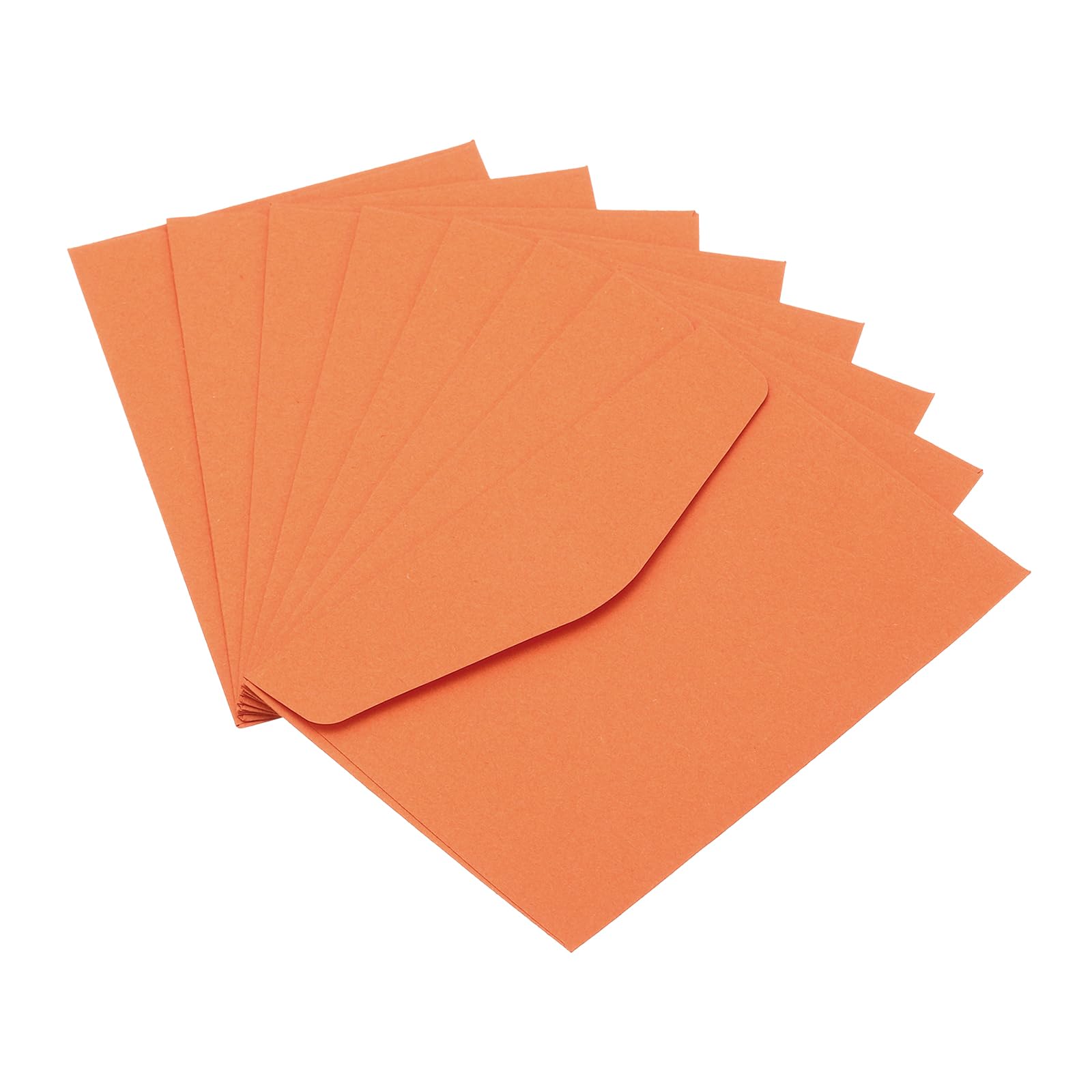 PATIKIL Mini Envelopes, 48 Pack Mini Gift Card Business Card Envelope for Small Note Cards Greeting Wedding, Orange