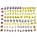 100 Pack 3D Shoe Charms for Croc Shoes & Jibbitz Bands Bracelet Wristband, Charms for Croc