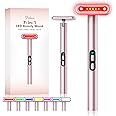 Red-Light-Therapy-Wand, 7 Colors LED Facial Light Therapy Wand for Face and Neck Rejuvenation, Face Massager Eye Beauty Tool at Home