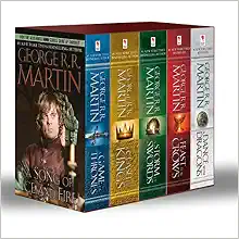 A Game of Thrones / A Clash of Kings / A Storm of Swords / A Feast of Crows / A Dance with Dragons