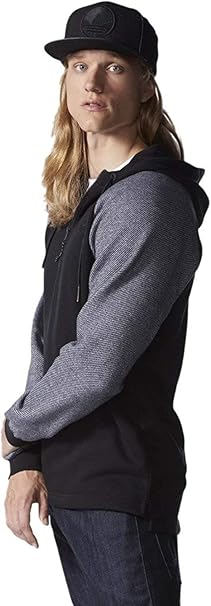 adidas sport luxe twill fleece hoodie