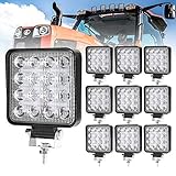 Liteway 10 Pcs LED Work Light - 4 Inch Flood LED