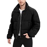 Flygo Mens Puffer Jacket Winter Coats Water Resistant Long Sleeve Zip Up Lightweight Quilted Down Jackets
