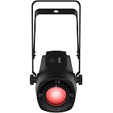 CHAUVET DJ &ndash; PinSpot Q1Z ILS Compact LED Pinspot Light | 20W RGBW Quad-Color, Manual Zoom, OLED Display | ILS Instant Light Shows | IRC-6 Remote &amp; ILS Command Compatible | DMX Control